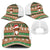 Scottish Christmas Mesh Trucker Cap Highland Cattle-Xmas Tartan Stripes Style Brown Color - Wonder Print Shop
