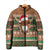 Scottish Christmas Padded Jacket Highland Cattle-Xmas Tartan Stripes Style Brown Color - Wonder Print Shop