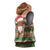 Scottish Christmas Sleeveless Hoodie Highland Cattle-Xmas Tartan Stripes Style Brown Color - Wonder Print Shop