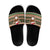 Scottish Christmas Slide Sandals Highland Cattle-Xmas Tartan Stripes Style Brown Color - Wonder Print Shop