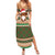 Scottish Christmas Summer Maxi Dress Highland Cattle-Xmas Tartan Stripes Style Brown Color - Wonder Print Shop