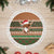 Scottish Christmas Tree Skirt Highland Cattle-Xmas Tartan Stripes Style Brown Color - Wonder Print Shop