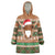 Scottish Christmas Wearable Blanket Hoodie Highland Cattle-Xmas Tartan Stripes Style Brown Color - Wonder Print Shop