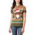 Scottish Christmas Women Polo Shirt Highland Cattle-Xmas Tartan Stripes Style Brown Color - Wonder Print Shop