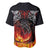 Scotland Up Helly Aa Baseball Jersey Drakkar Viking Longship Burning The Return of The Light - Wonder Print Shop