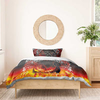 Scotland Up Helly Aa Bedding Set Drakkar Viking Longship Burning The Return of The Light - Wonder Print Shop