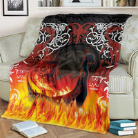 Scotland Up Helly Aa Blanket Drakkar Viking Longship Burning The Return of The Light