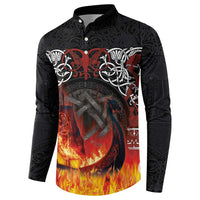 Scotland Up Helly Aa Button Sweatshirt Drakkar Viking Longship Burning The Return of The Light - Wonder Print Shop