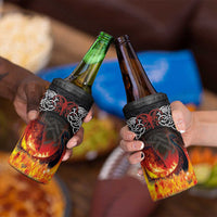 Scotland Up Helly Aa 4 in 1 Can Cooler Tumbler Drakkar Viking Longship Burning The Return of The Light - Wonder Print Shop