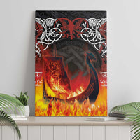 Scotland Up Helly Aa Canvas Wall Art Drakkar Viking Longship Burning The Return of The Light - Wonder Print Shop
