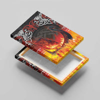 Scotland Up Helly Aa Canvas Wall Art Drakkar Viking Longship Burning The Return of The Light - Wonder Print Shop