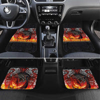 Scotland Up Helly Aa Car Mats Drakkar Viking Longship Burning The Return of The Light - Wonder Print Shop