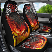 Scotland Up Helly Aa Car Seat Cover Drakkar Viking Longship Burning The Return of The Light - Wonder Print Shop