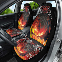 Scotland Up Helly Aa Car Seat Cover Drakkar Viking Longship Burning The Return of The Light - Wonder Print Shop