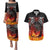 Scotland Up Helly Aa Couples Matching Puletasi and Hawaiian Shirt Drakkar Viking Longship Burning The Return of The Light - Wonder Print Shop