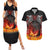 Scotland Up Helly Aa Couples Matching Summer Maxi Dress and Hawaiian Shirt Drakkar Viking Longship Burning The Return of The Light - Wonder Print Shop