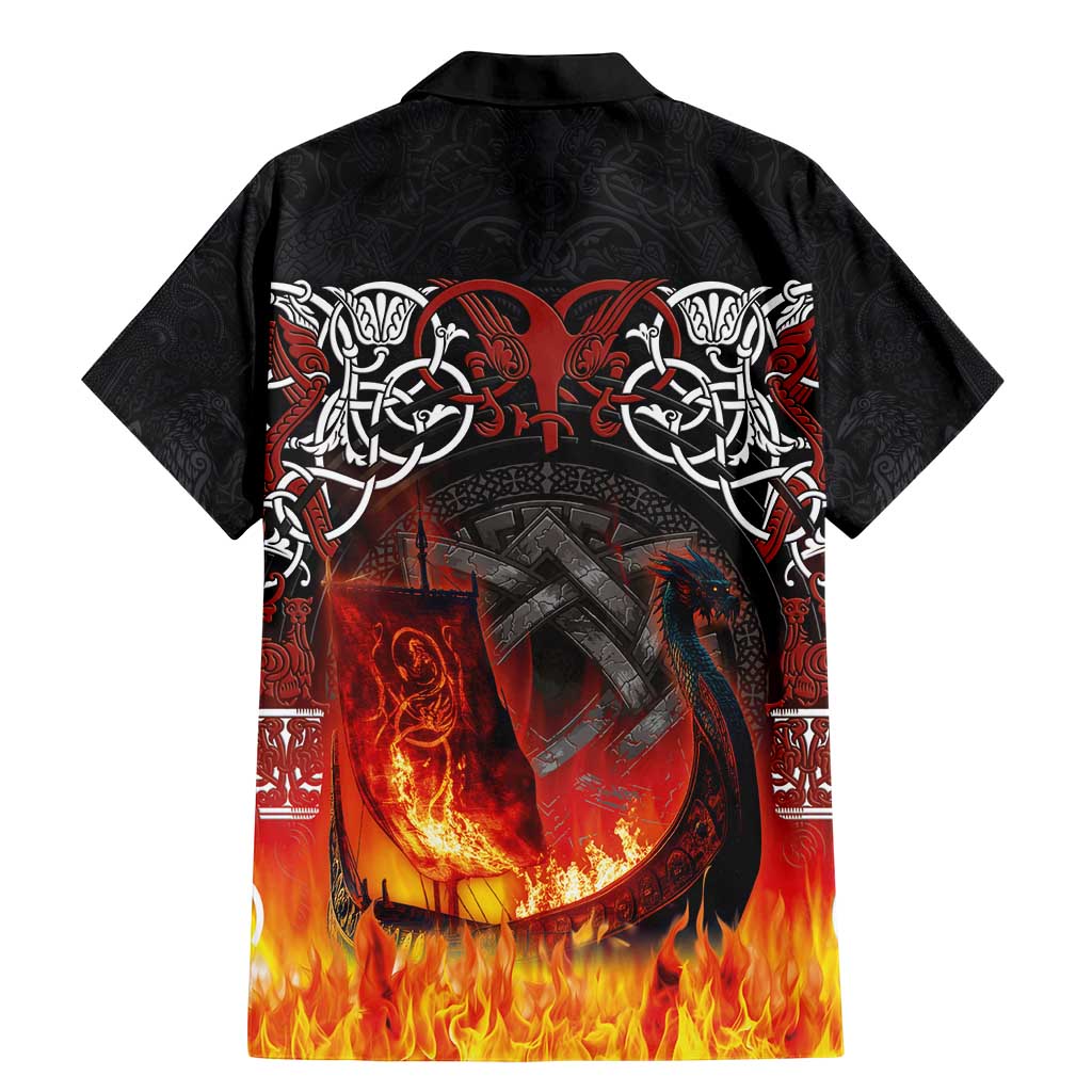 Scotland Up Helly Aa Family Matching Mermaid Dress and Hawaiian Shirt Drakkar Viking Longship Burning The Return of The Light - Wonder Print Shop