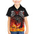 Scotland Up Helly Aa Family Matching Mermaid Dress and Hawaiian Shirt Drakkar Viking Longship Burning The Return of The Light - Wonder Print Shop
