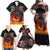 Scotland Up Helly Aa Family Matching Off Shoulder Maxi Dress and Hawaiian Shirt Drakkar Viking Longship Burning The Return of The Light - Wonder Print Shop