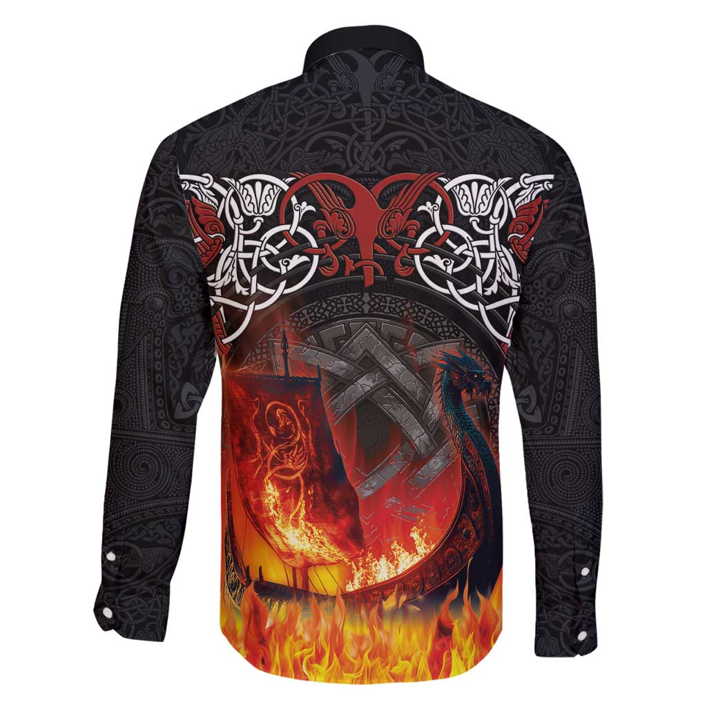 Scotland Up Helly Aa Family Matching Off Shoulder Short Dress and Hawaiian Shirt Drakkar Viking Longship Burning The Return of The Light - Wonder Print Shop