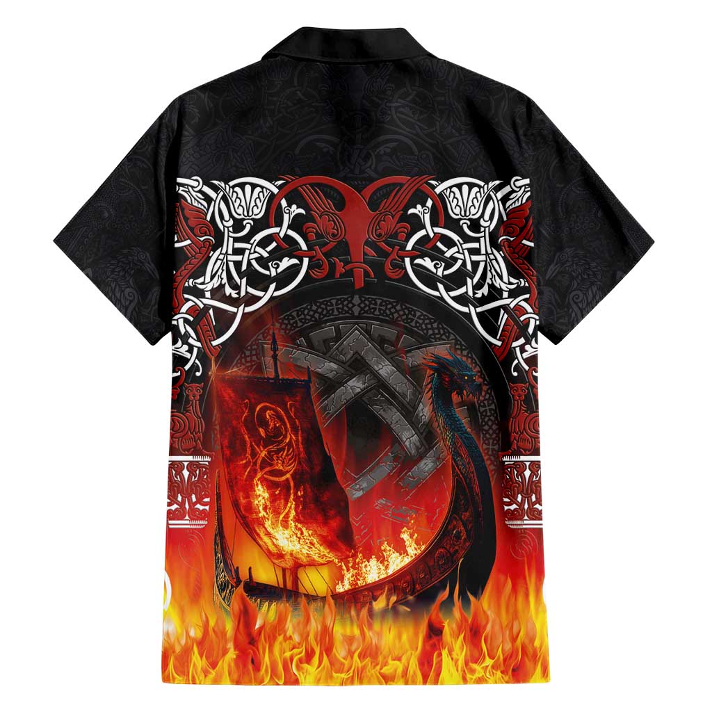 Scotland Up Helly Aa Family Matching Short Sleeve Bodycon Dress and Hawaiian Shirt Drakkar Viking Longship Burning The Return of The Light - Wonder Print Shop