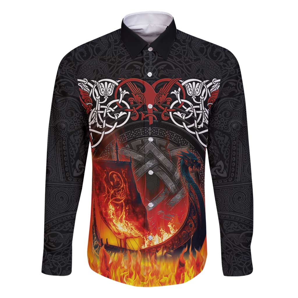 Scotland Up Helly Aa Family Matching Summer Maxi Dress and Hawaiian Shirt Drakkar Viking Longship Burning The Return of The Light - Wonder Print Shop