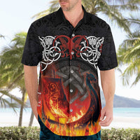 Scotland Up Helly Aa Hawaiian Shirt Drakkar Viking Longship Burning The Return of The Light - Wonder Print Shop