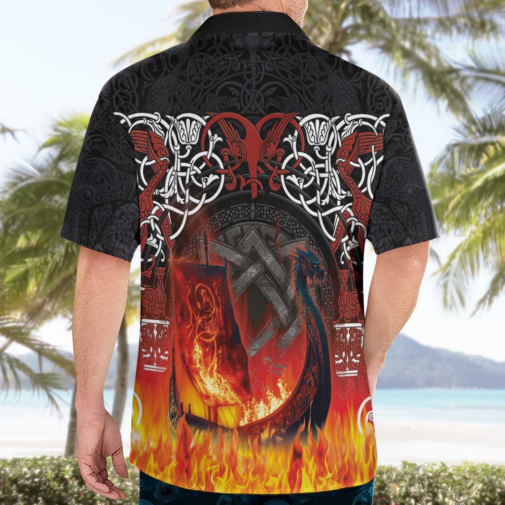 Scotland Up Helly Aa Hawaiian Shirt Drakkar Viking Longship Burning The Return of The Light - Wonder Print Shop