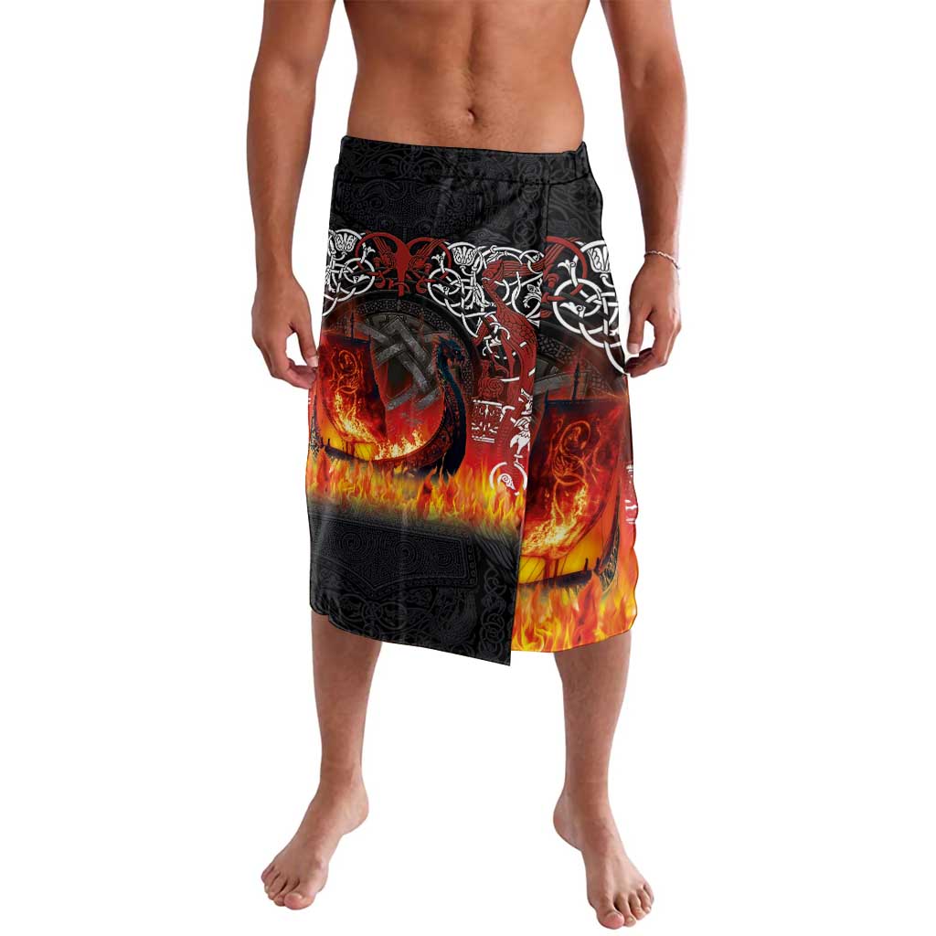 Scotland Up Helly Aa Lavalava Drakkar Viking Longship Burning The Return of The Light - Wonder Print Shop