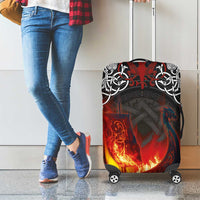 Scotland Up Helly Aa Luggage Cover Drakkar Viking Longship Burning The Return of The Light - Wonder Print Shop
