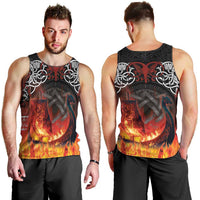 Scotland Up Helly Aa Men Tank Top Drakkar Viking Longship Burning The Return of The Light - Wonder Print Shop