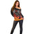 Scotland Up Helly Aa Off Shoulder Sweater Drakkar Viking Longship Burning The Return of The Light - Wonder Print Shop