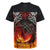 Scotland Up Helly Aa Rugby Jersey Drakkar Viking Longship Burning The Return of The Light - Wonder Print Shop