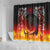 Scotland Up Helly Aa Shower Curtain Drakkar Viking Longship Burning The Return of The Light