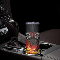 Scotland Up Helly Aa Skinny Tumbler Drakkar Viking Longship Burning The Return of The Light - Wonder Print Shop