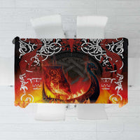 Scotland Up Helly Aa Tablecloth Drakkar Viking Longship Burning The Return of The Light - Wonder Print Shop