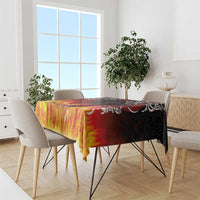 Scotland Up Helly Aa Tablecloth Drakkar Viking Longship Burning The Return of The Light - Wonder Print Shop