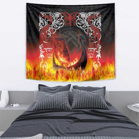 Scotland Up Helly Aa Tapestry Drakkar Viking Longship Burning The Return of The Light - Wonder Print Shop