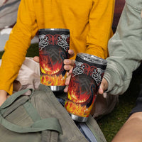 Scotland Up Helly Aa Tumbler Cup Drakkar Viking Longship Burning The Return of The Light - Wonder Print Shop