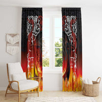 Scotland Up Helly Aa Window Curtain Drakkar Viking Longship Burning The Return of The Light - Wonder Print Shop