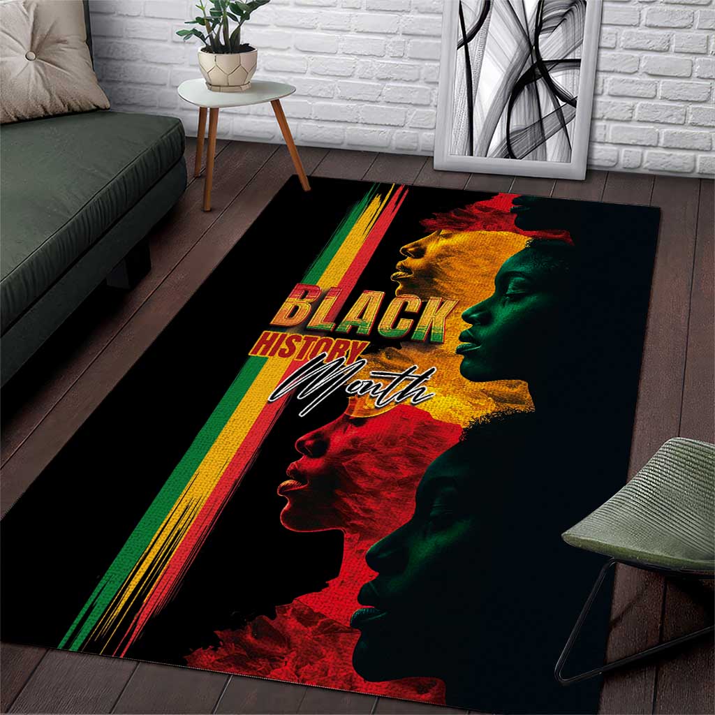 Black History Month Area Rug Black Soul - I'm Black Every Month - Wonder Print Shop