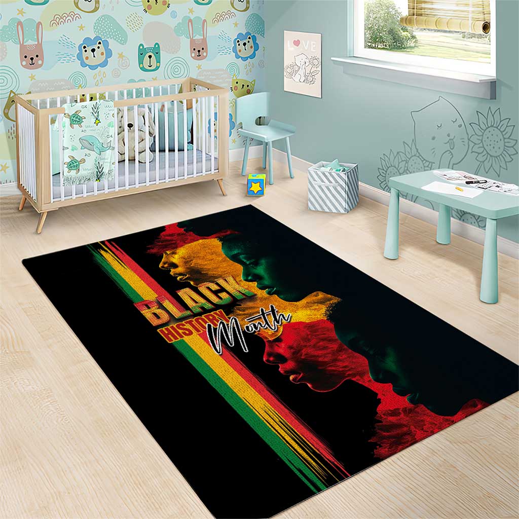 Black History Month Area Rug Black Soul - I'm Black Every Month - Wonder Print Shop