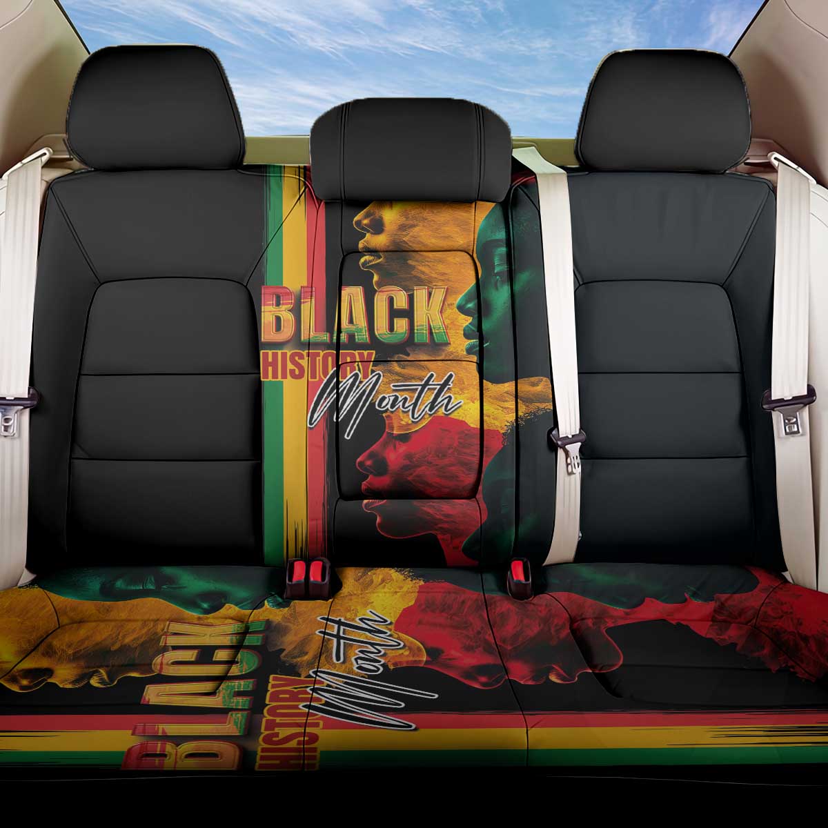 Black History Month Back Car Seat Cover Black Soul - I'm Black Every Month - Wonder Print Shop
