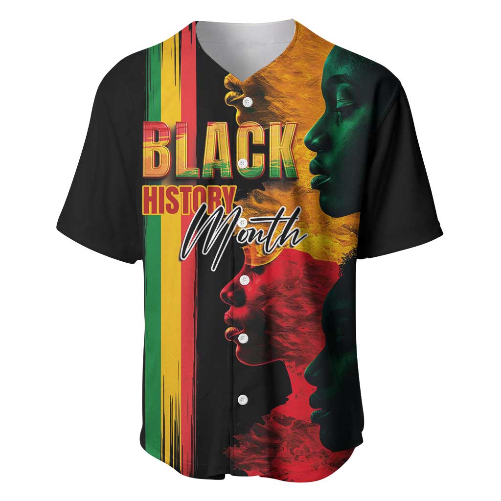 Black History Month Baseball Jersey Black Soul - I'm Black Every Month - Wonder Print Shop