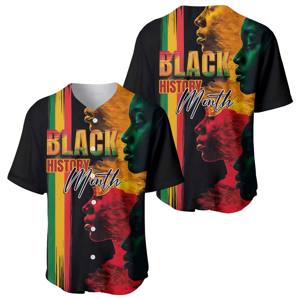 Black History Month Baseball Jersey Black Soul - I'm Black Every Month - Wonder Print Shop
