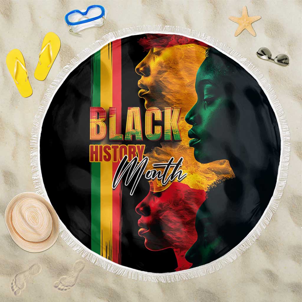 Black History Month Beach Blanket Black Soul - I'm Black Every Month - Wonder Print Shop