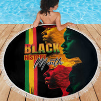 Black History Month Beach Blanket Black Soul - I'm Black Every Month - Wonder Print Shop