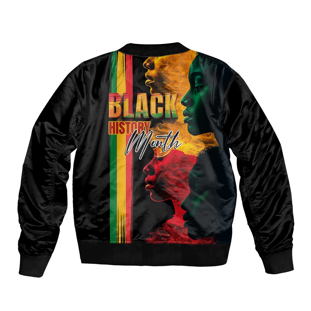 Black History Month Bomber Jacket Black Soul - I'm Black Every Month - Wonder Print Shop
