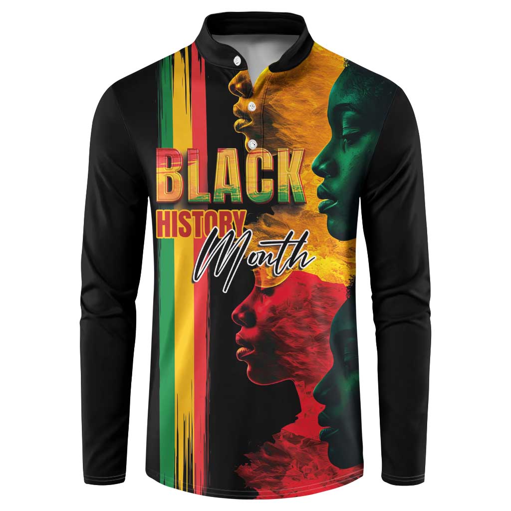 Black History Month Button Sweatshirt Black Soul - I'm Black Every Month - Wonder Print Shop