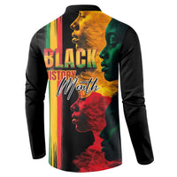 Black History Month Button Sweatshirt Black Soul - I'm Black Every Month - Wonder Print Shop